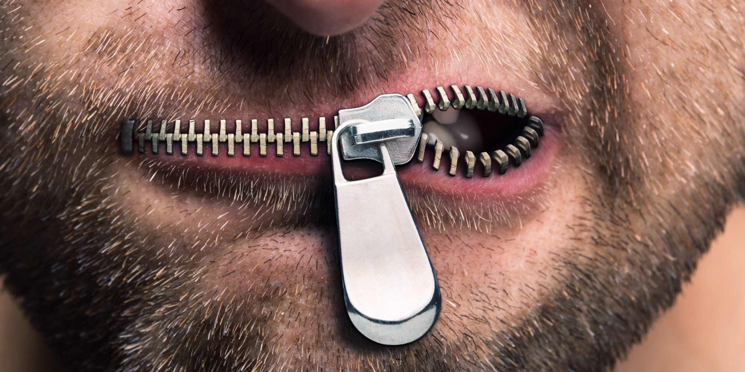 Zipped mouth